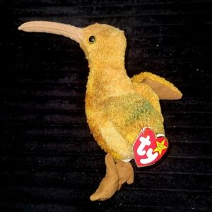 Ty Beanie Baby "Beak" the Kiwi Bird - Vintage 1998 - W/ Tag